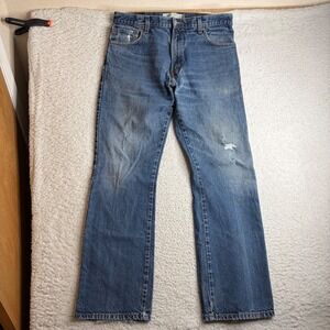 Levis 517 Bootcut Jeans Mens 36x34 (34x33) Medium Wash Denim FADE Vi517-0217